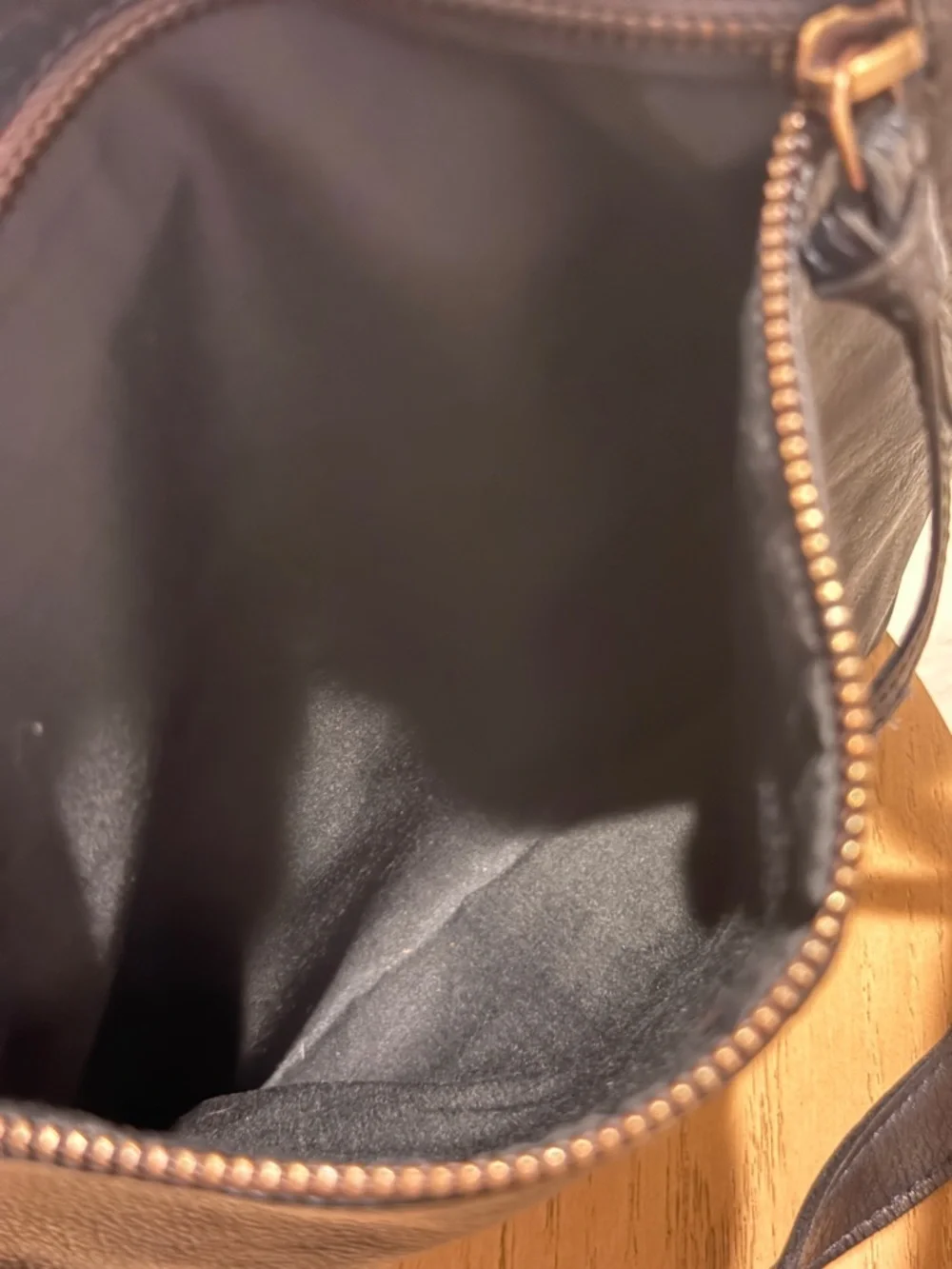 Men's Black Leather Crossbody Bag - Unbranded